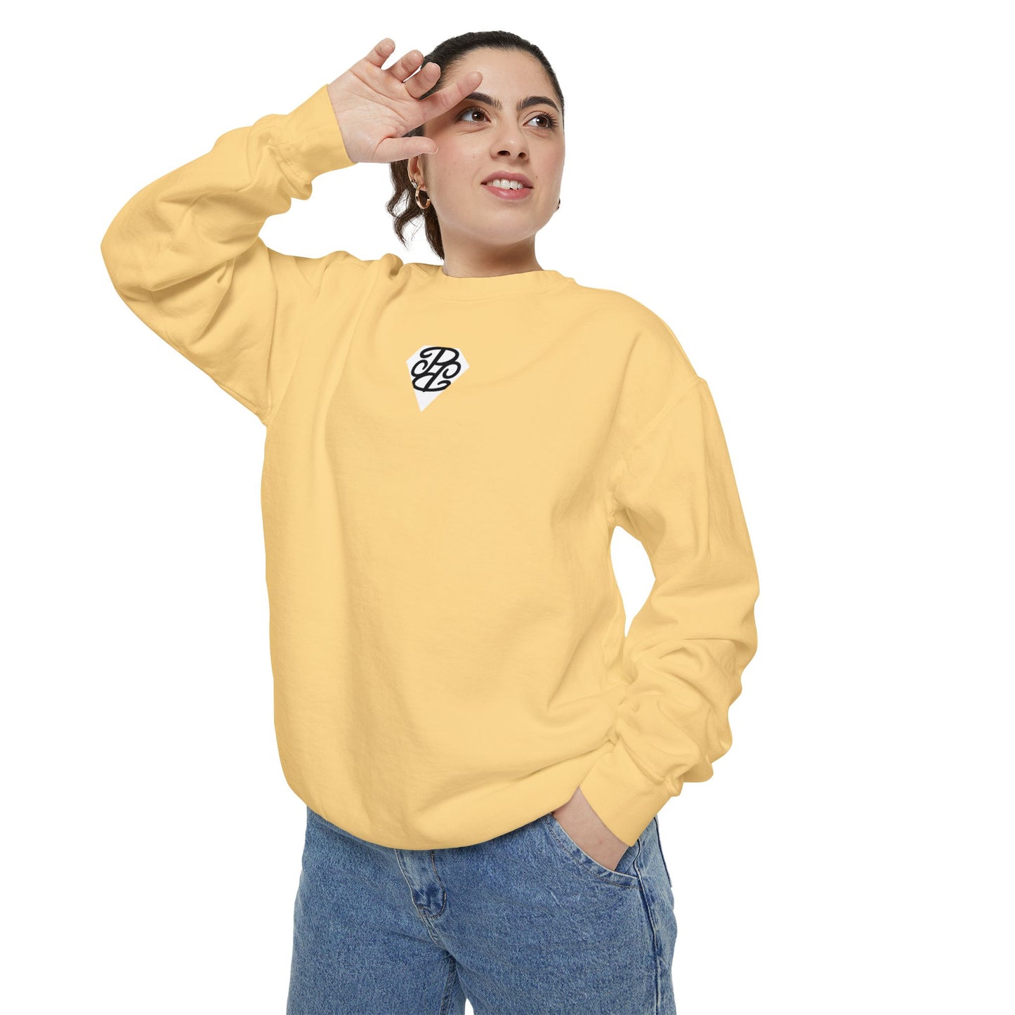 Phallacy Diamond Unisex Garment-Dyed Sweatshirt