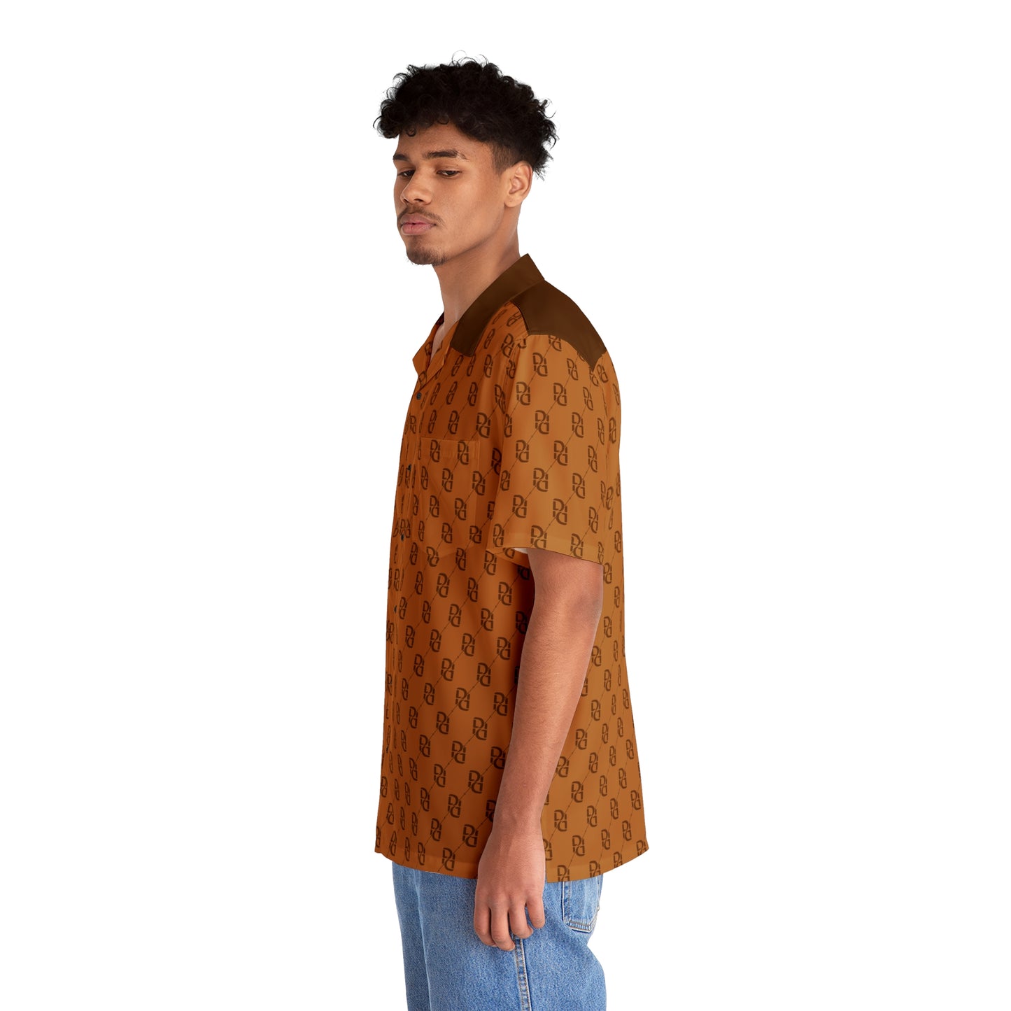 Phallacy Monogram Designer Button Up Shirt