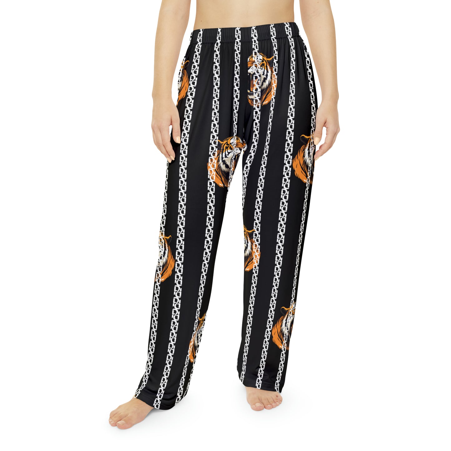 Phallacy Striped Designer Women's Pajama Pants