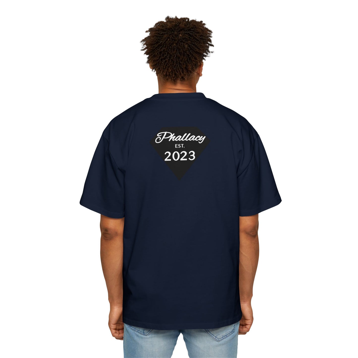 Phallacy Diamond Men's Heavy Oversized Tee