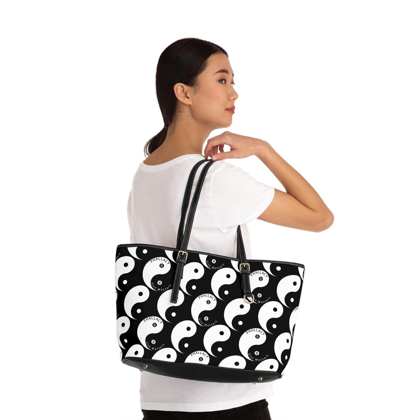 Phallacy Yin-Yang Designer Vegan Leather Shoulder Bag