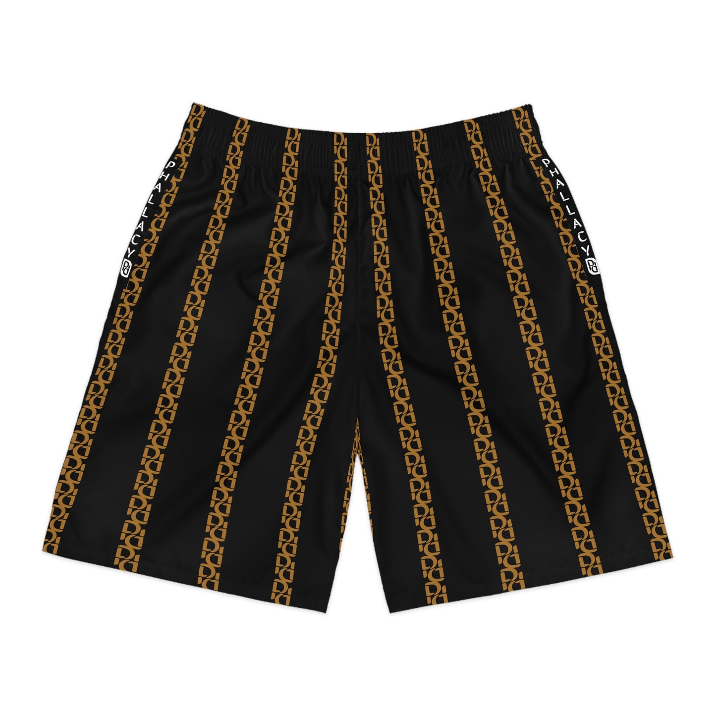 Phallacy Striped Designer Jogger Shorts