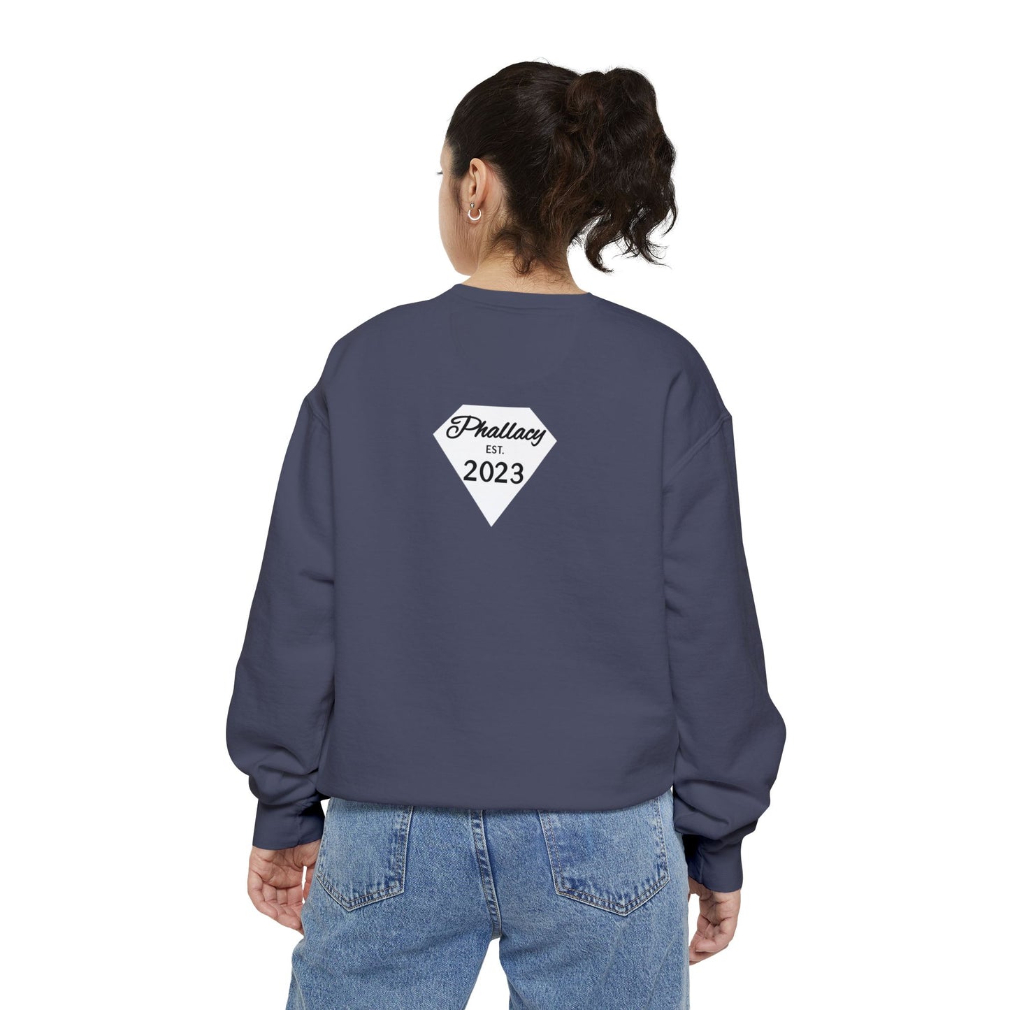 Phallacy Diamond Unisex Garment-Dyed Sweatshirt