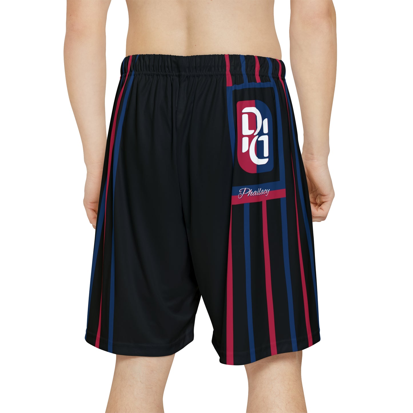 Phallacy Striped Designer Sports Shorts
