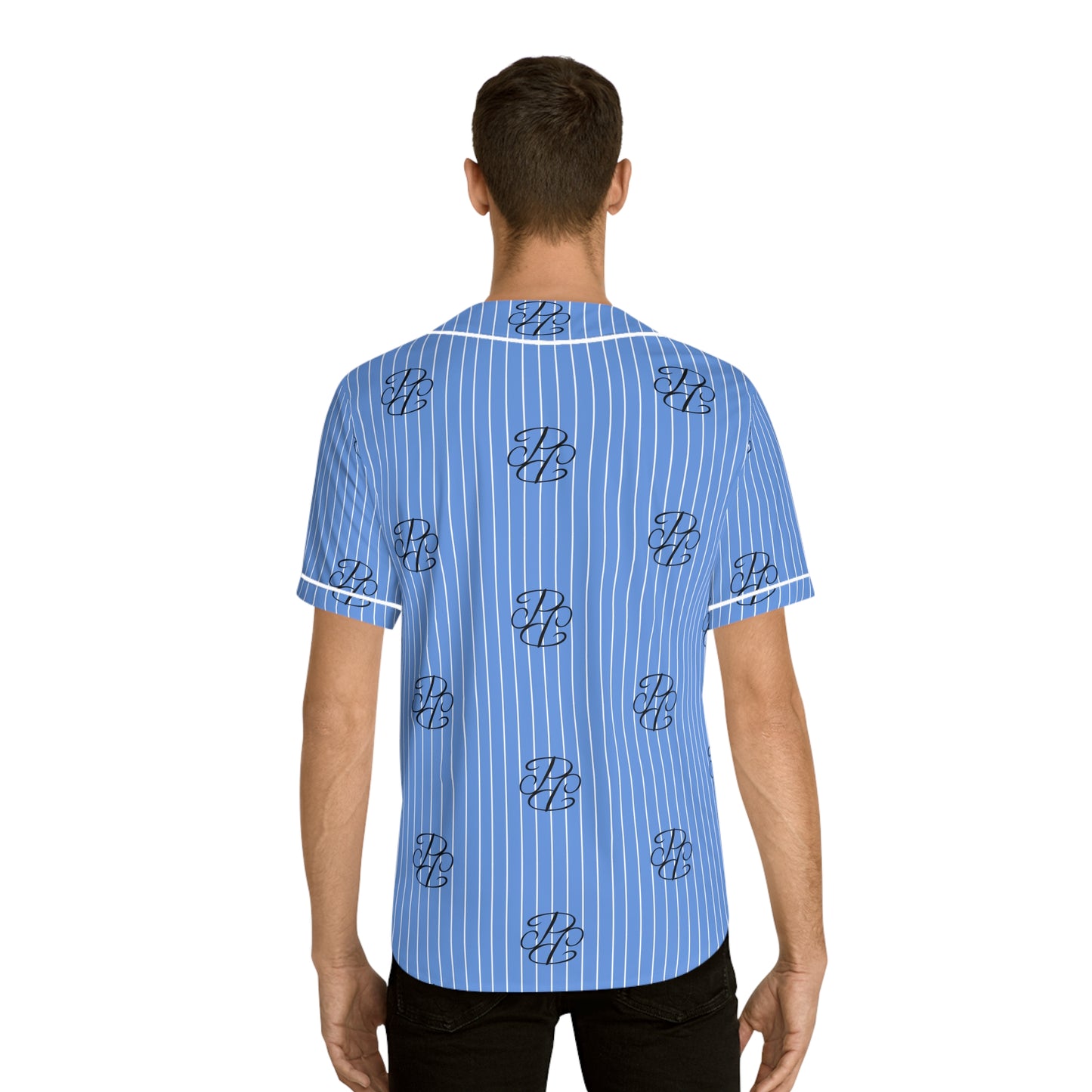 Phallacy Players Striped Designer Men's Baseball Jersey