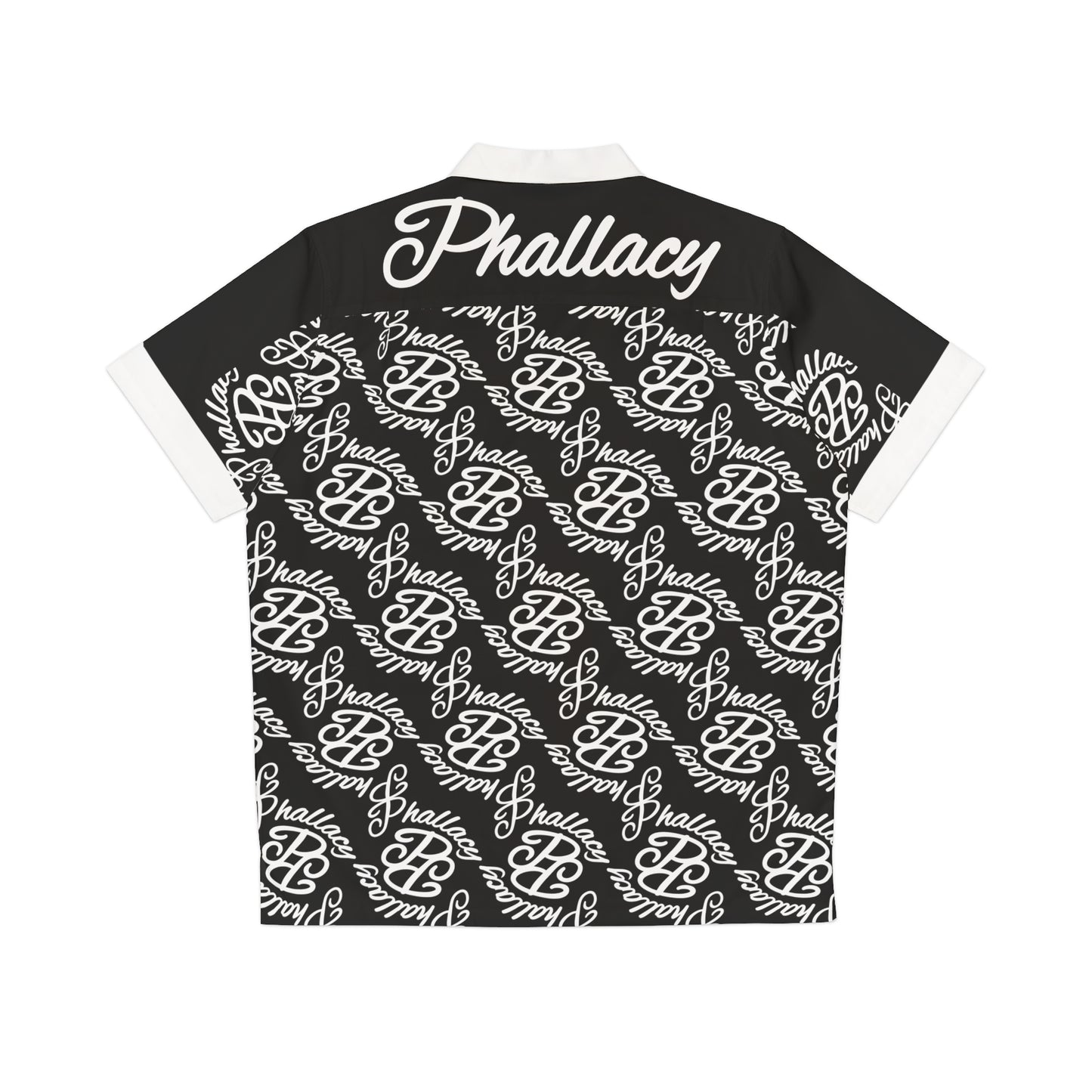 Phallacy Monogram Designer Men's Button Up Shirt