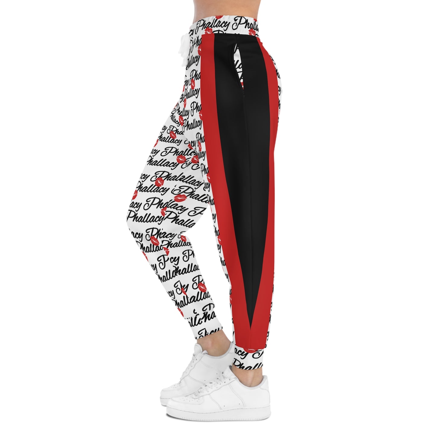 Phallacy Lips Men's Designer Athletic Joggers