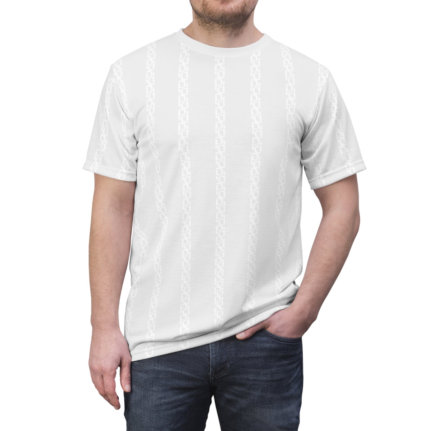 Phallacy Striped Designer Men's Tee