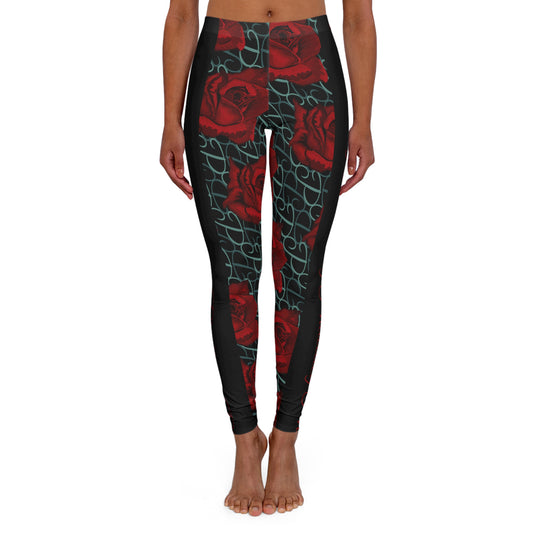 Phallacy Designer Floral Casual Spandex Leggings