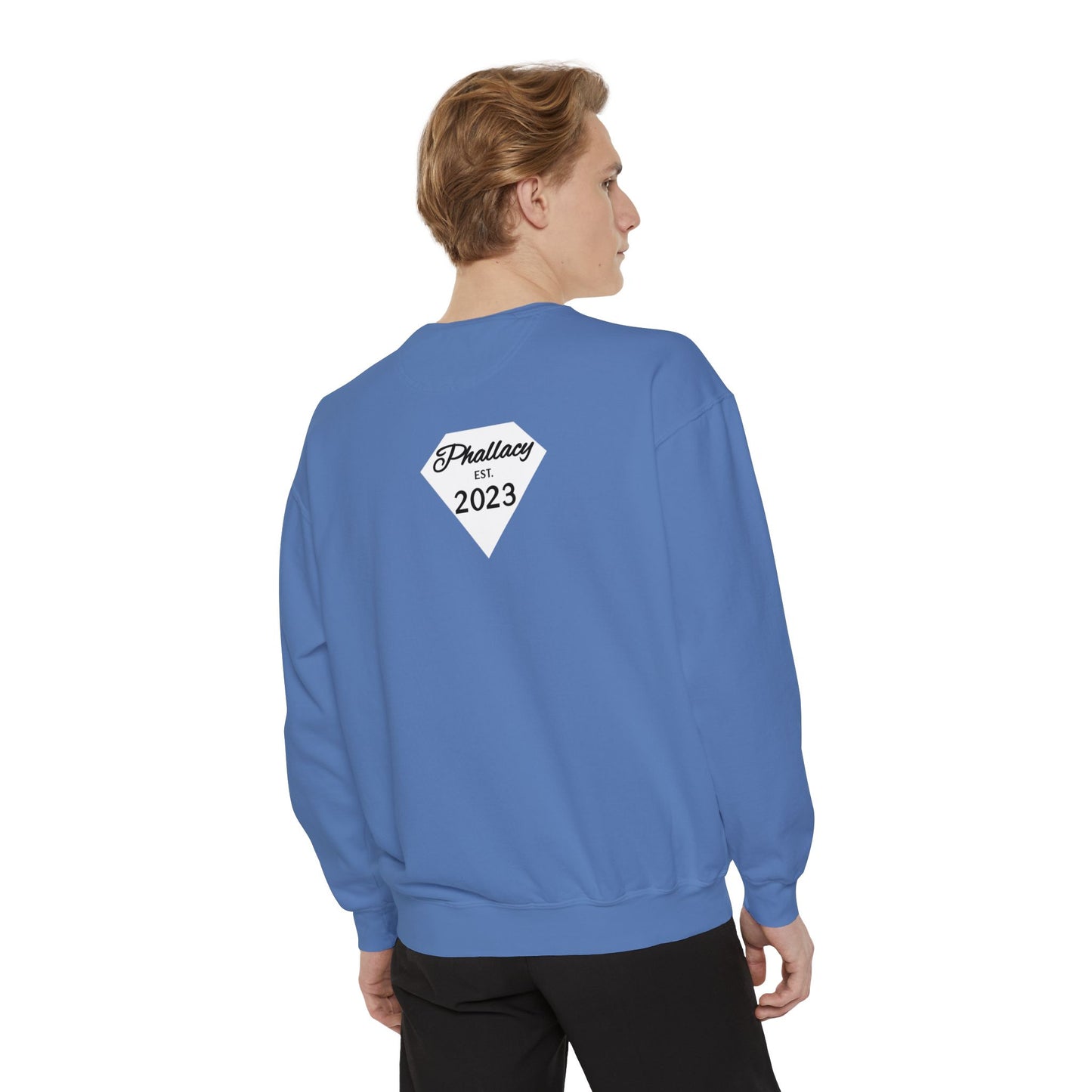 Phallacy Diamond Unisex Garment-Dyed Sweatshirt