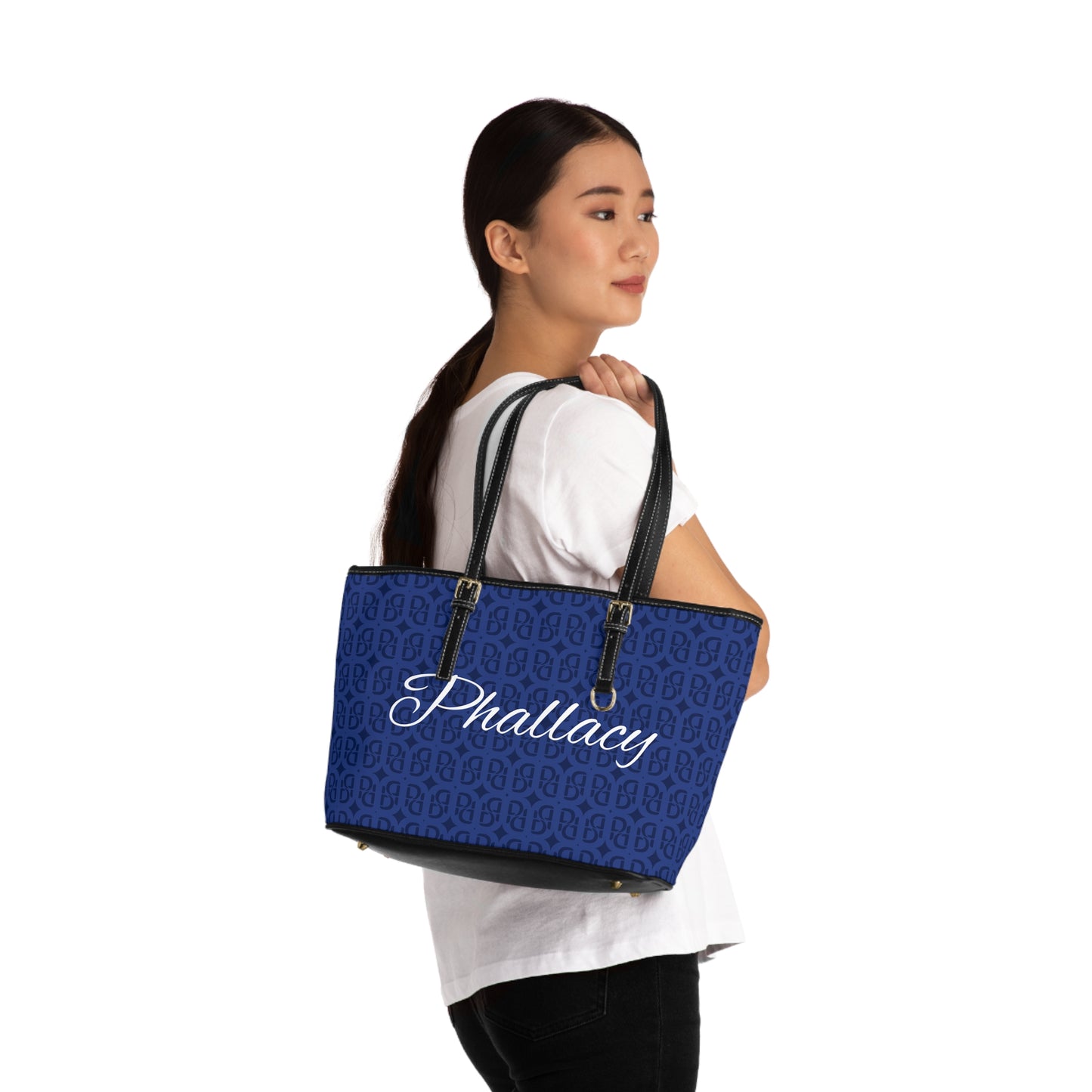 Phallacy Monogram Designer PU Leather Shoulder Bag