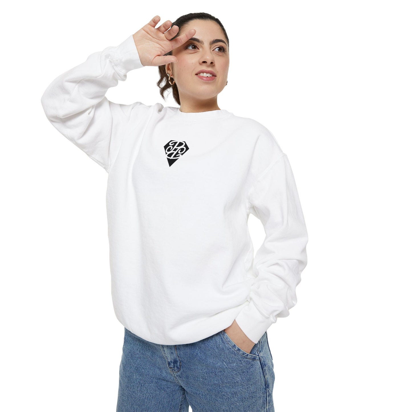 Phallacy Diamond Unisex Garment-Dyed Sweatshirt