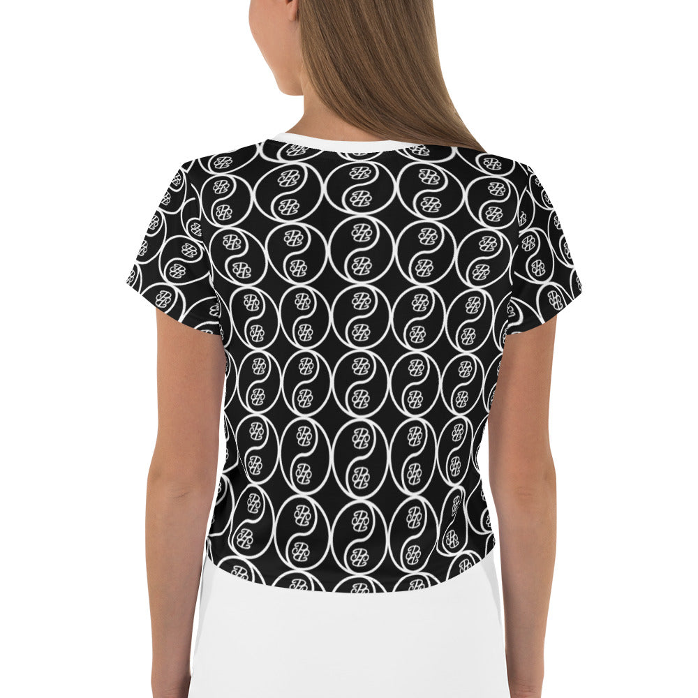Phallacy Yin-Yang Designer Cropped Tee