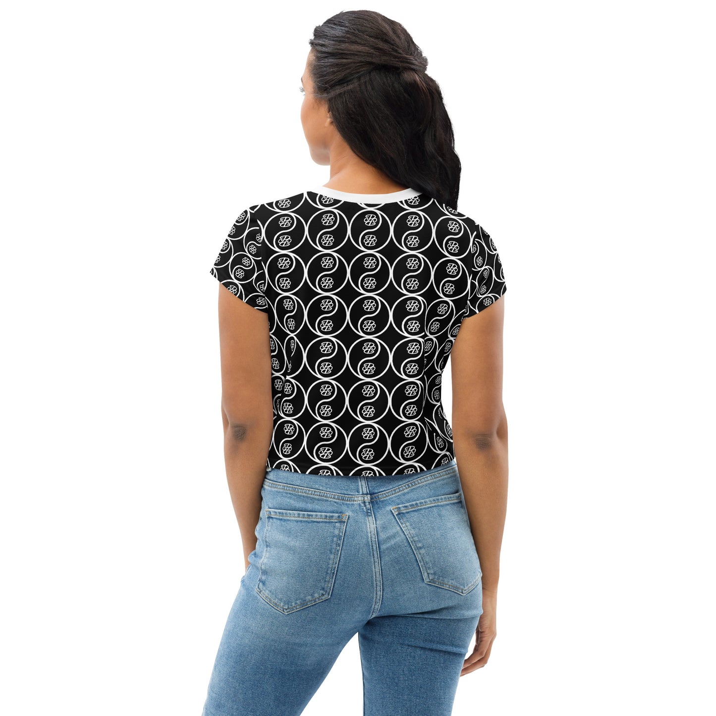 Phallacy Yin-Yang Designer Cropped Tee