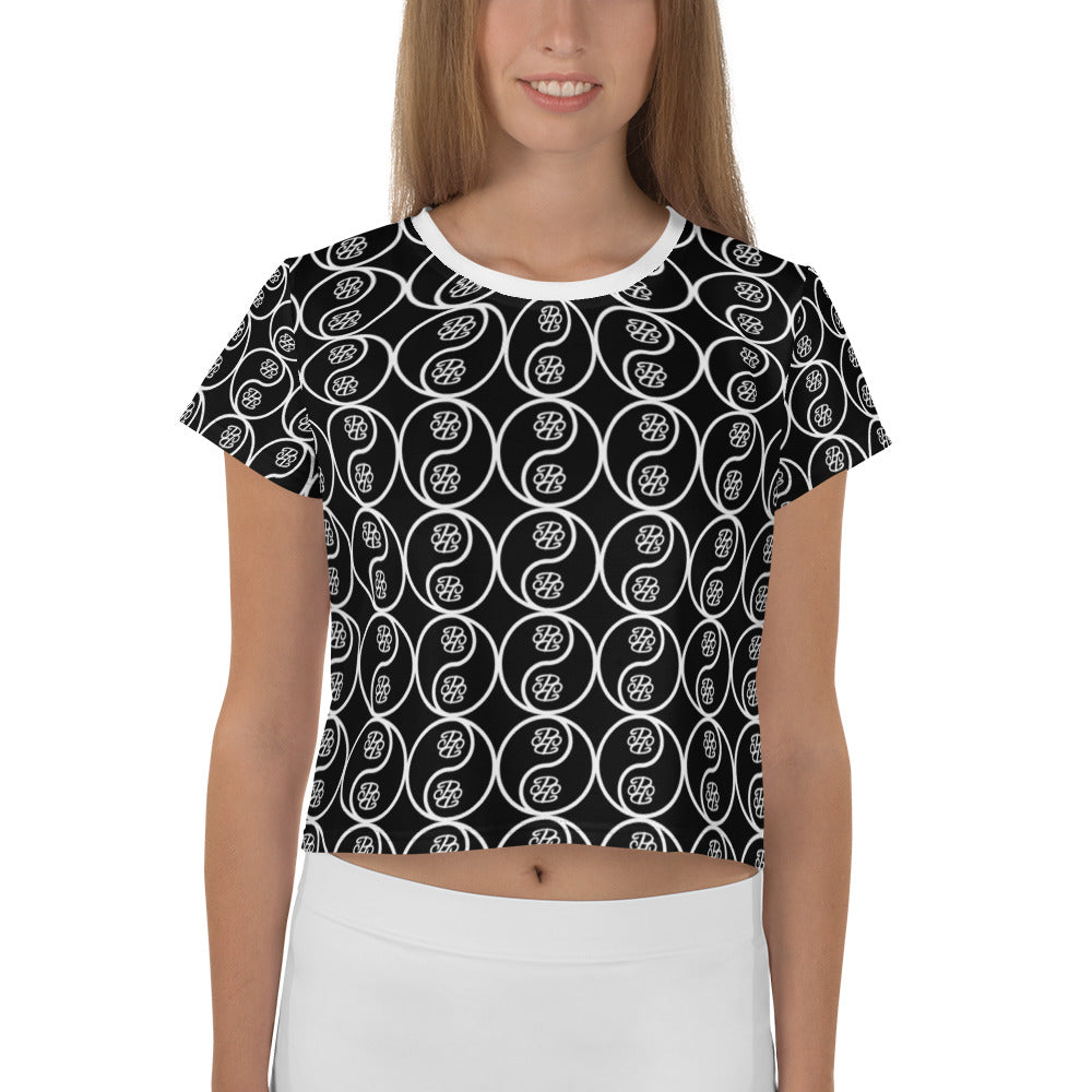 Phallacy Yin-Yang Designer Cropped Tee