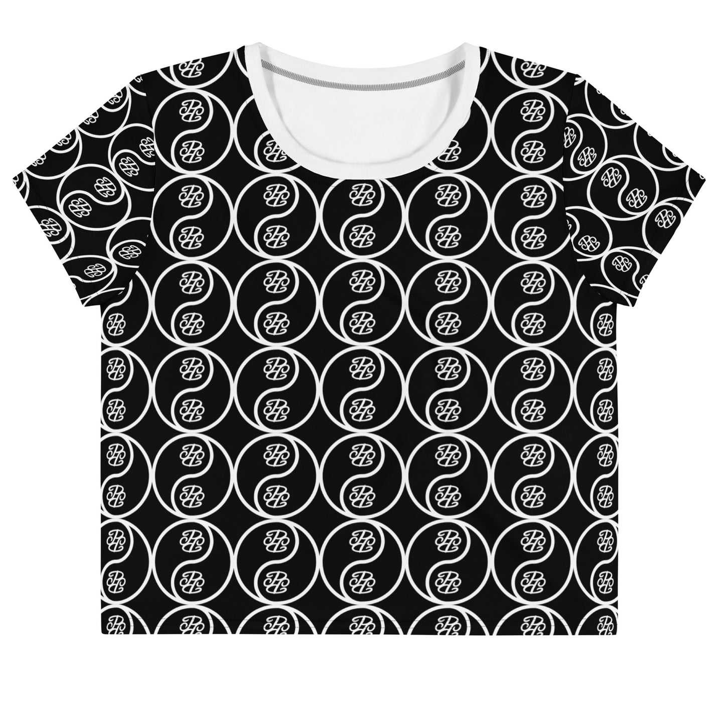 Phallacy Yin-Yang Designer Cropped Tee