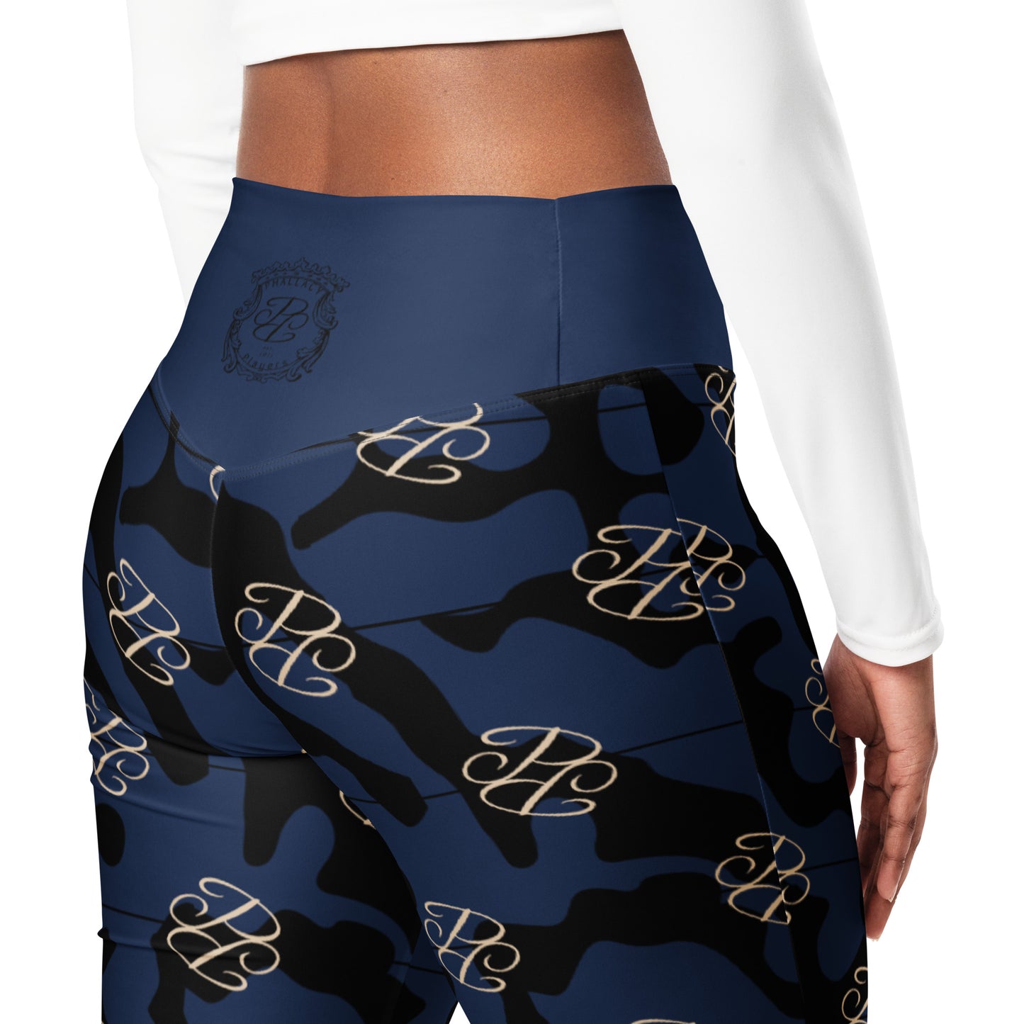 Phallacy Camo Designer Flare Leggings