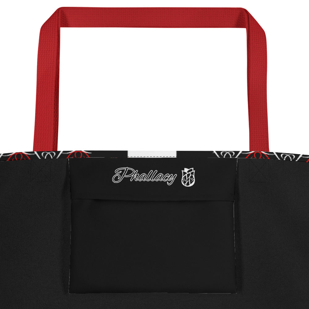 Phallacy Players Designer Large Tote Bag