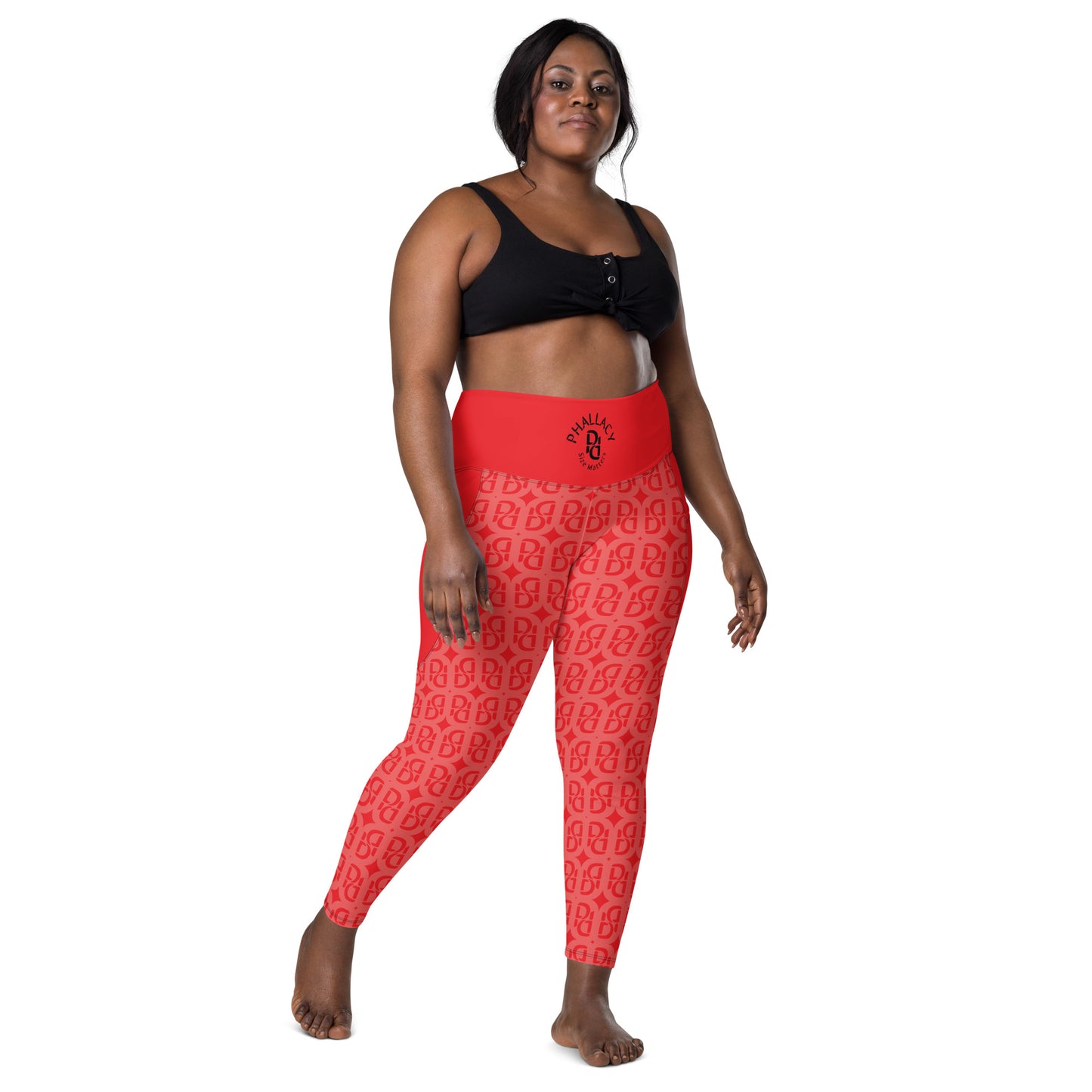 Phallacy Monogram Designer Leggings w/ Pockets