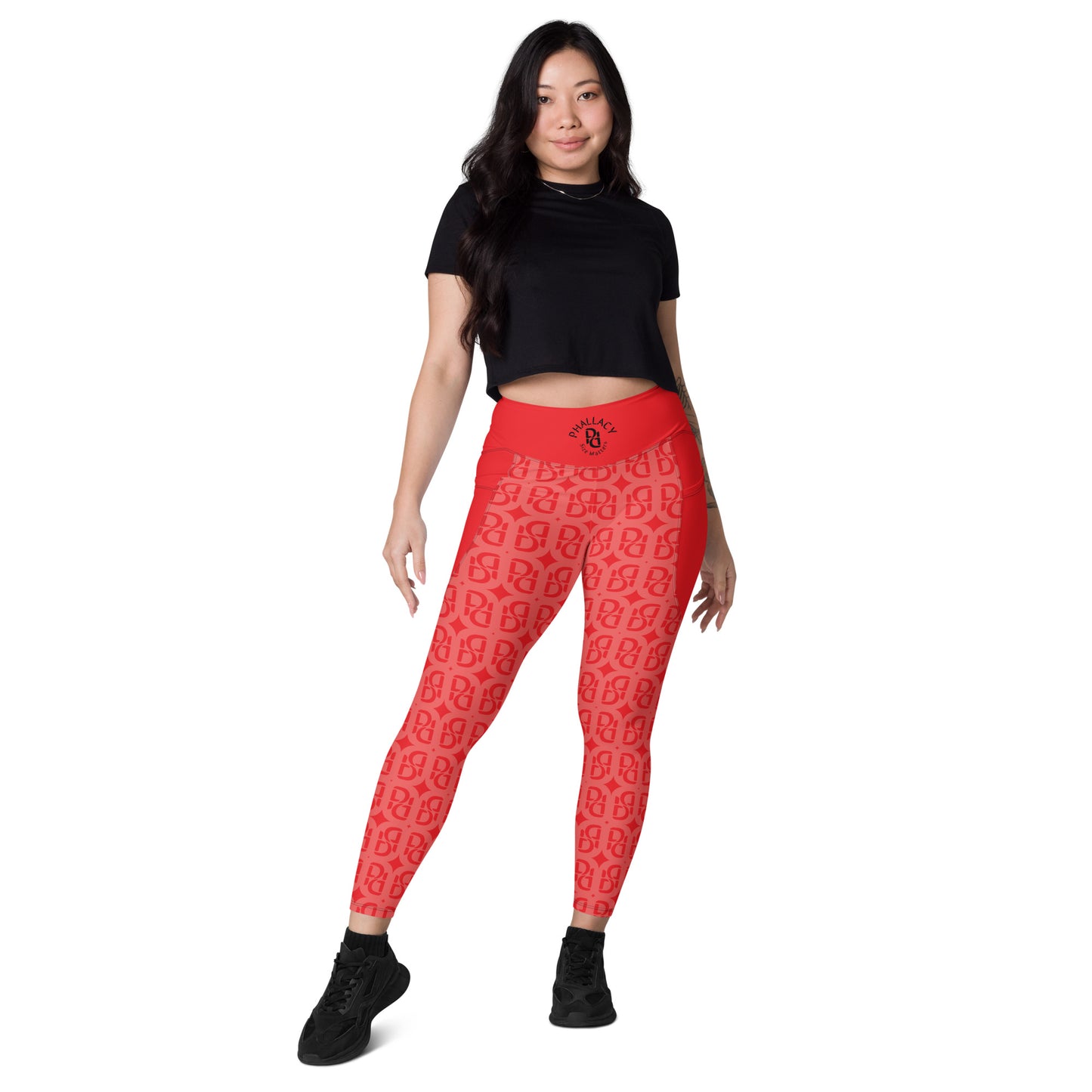Phallacy Monogram Designer Leggings w/ Pockets