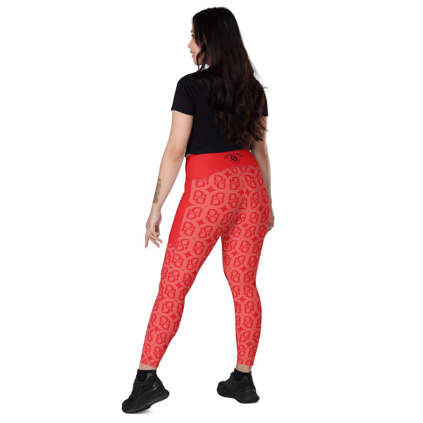 Phallacy Monogram Designer Leggings w/ Pockets