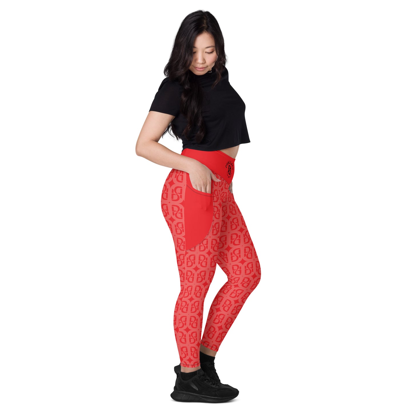 Phallacy Monogram Designer Leggings w/ Pockets