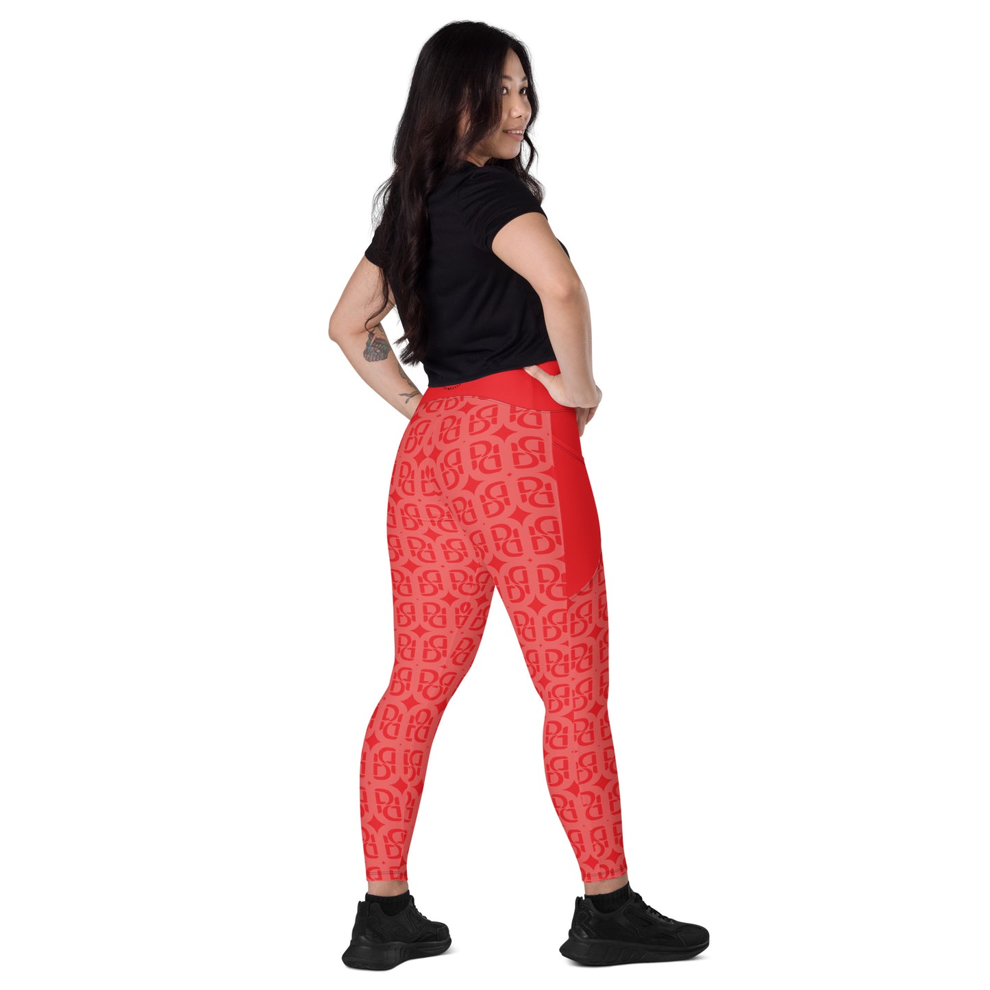 Phallacy Monogram Designer Leggings w/ Pockets