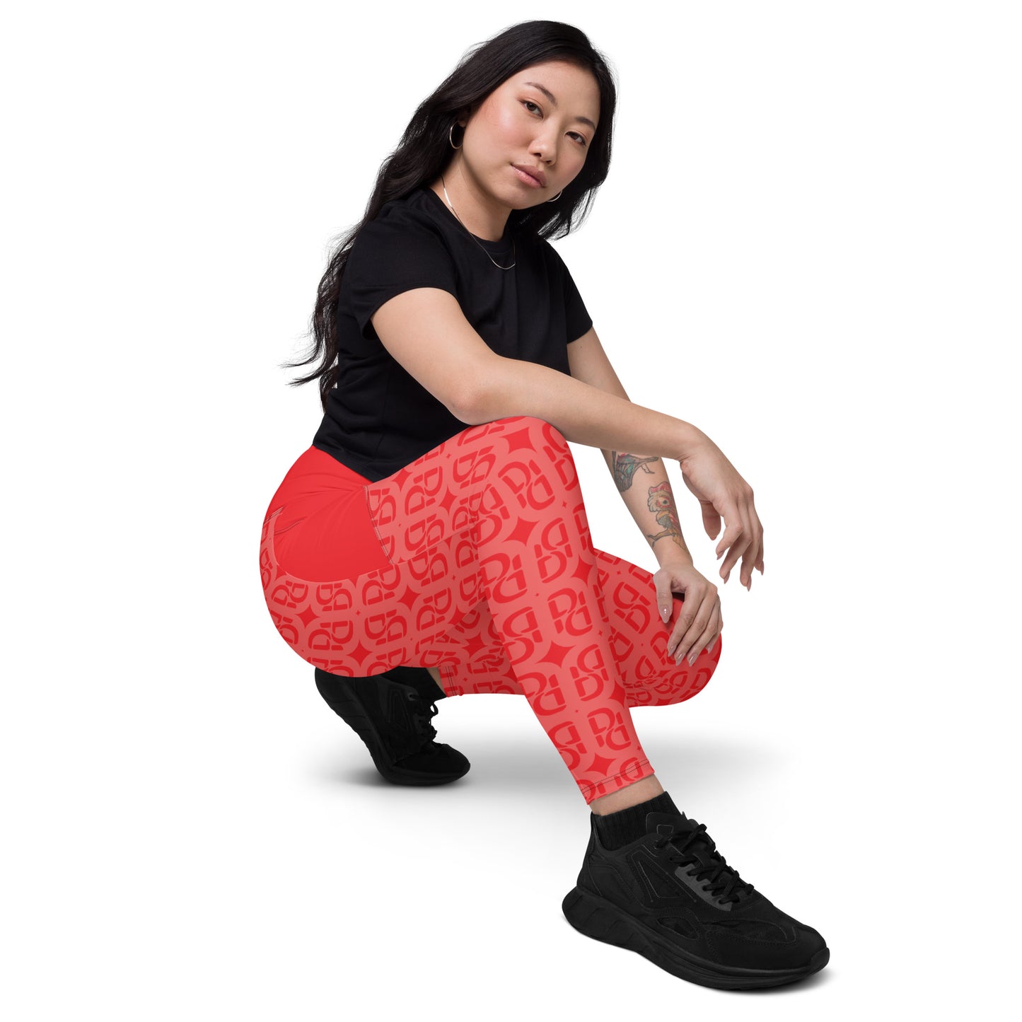 Phallacy Monogram Designer Leggings w/ Pockets