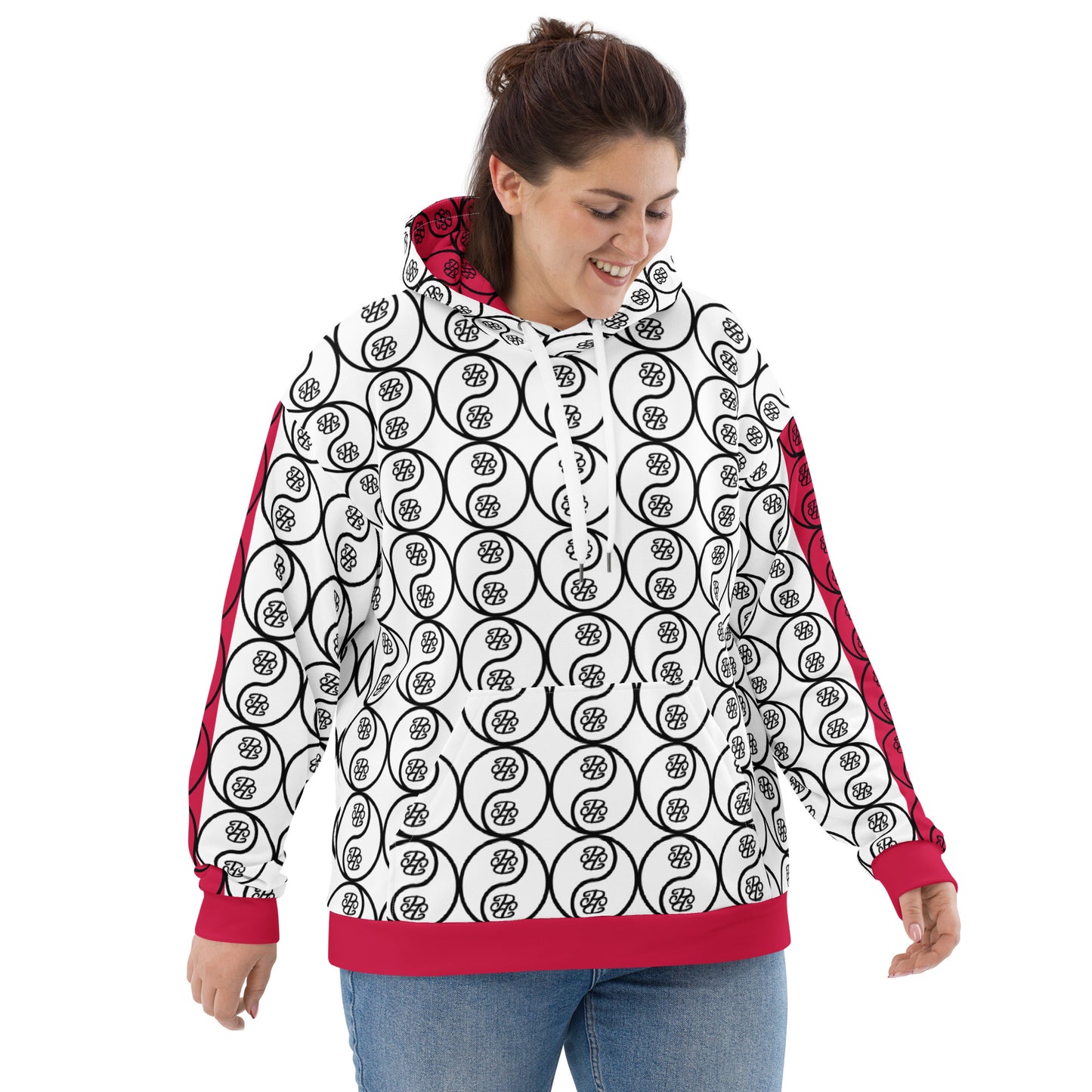 Phallacy Yin-Yang Designer Unisex Hoodie