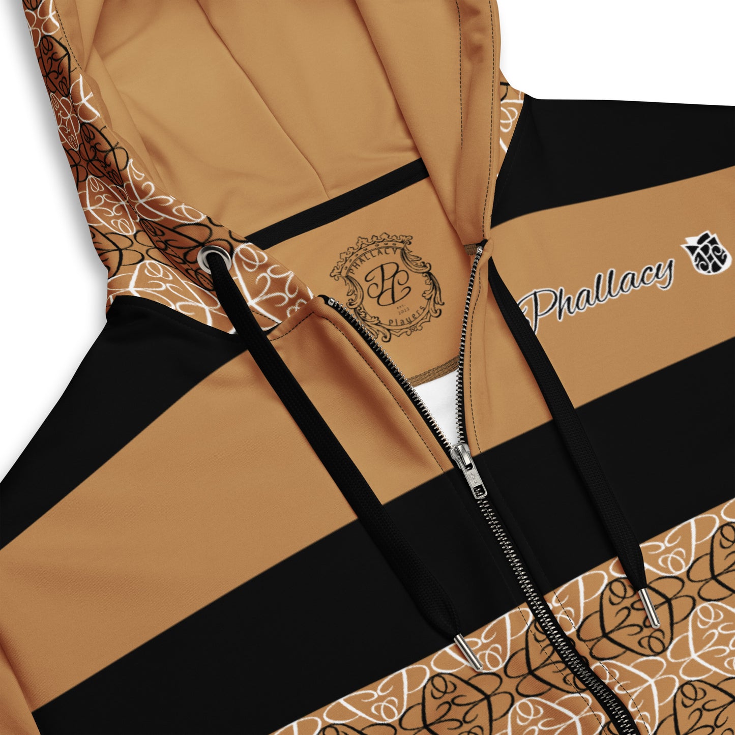 Phallacy Players Designer Unisex Zip Hoodie