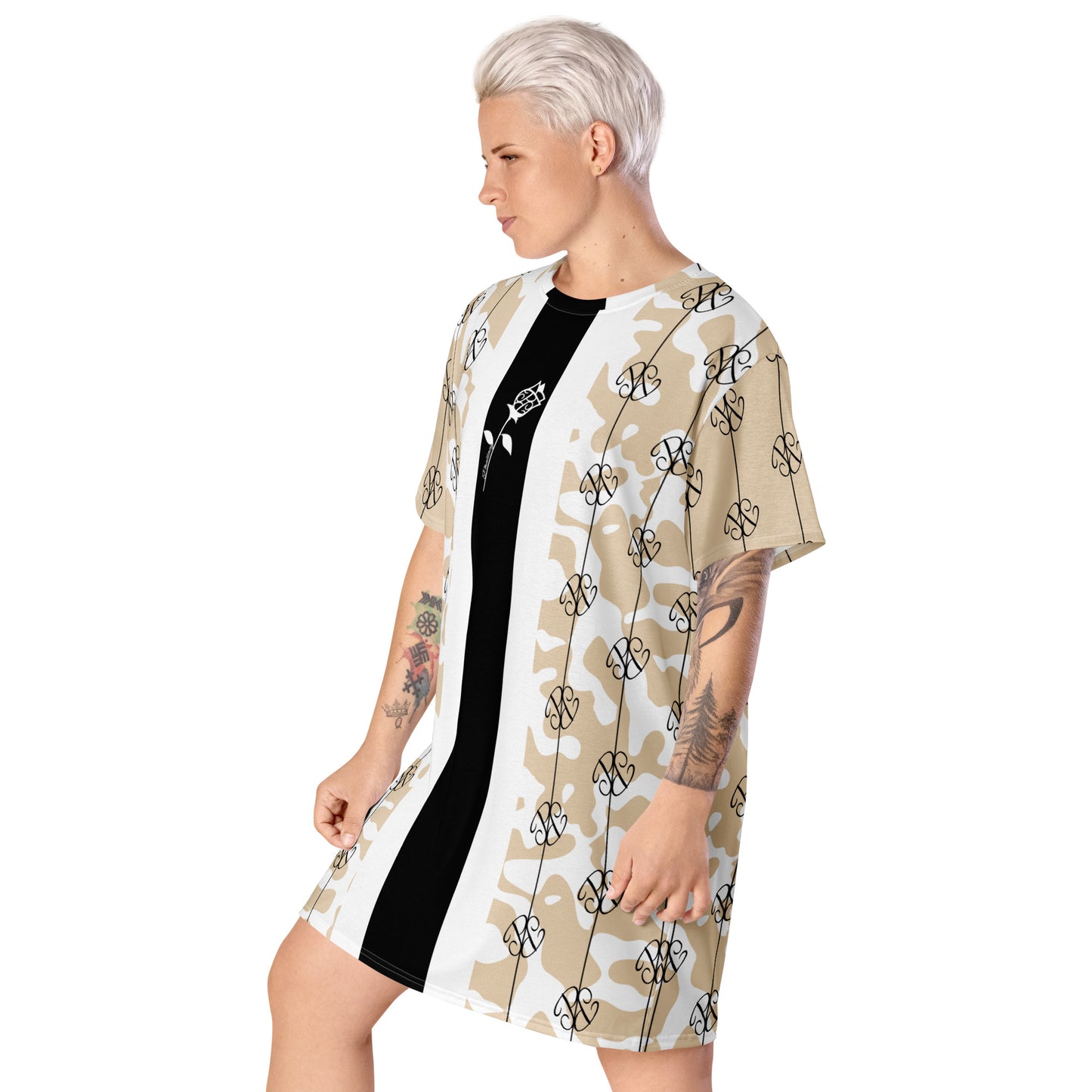 Phallacy Players Camo Designer T-shirt Dress