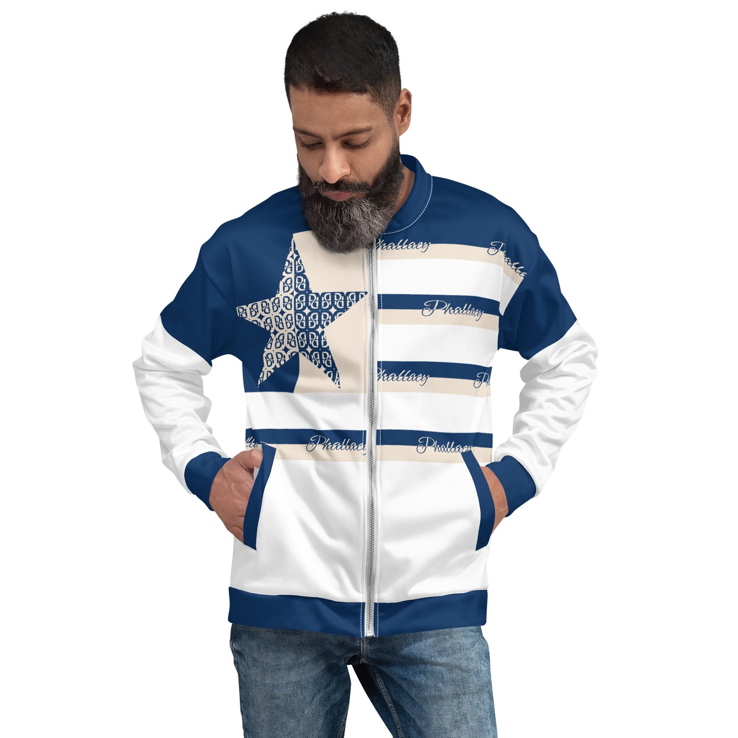 Phallacy Flag Designer Unisex Bomber Jacket