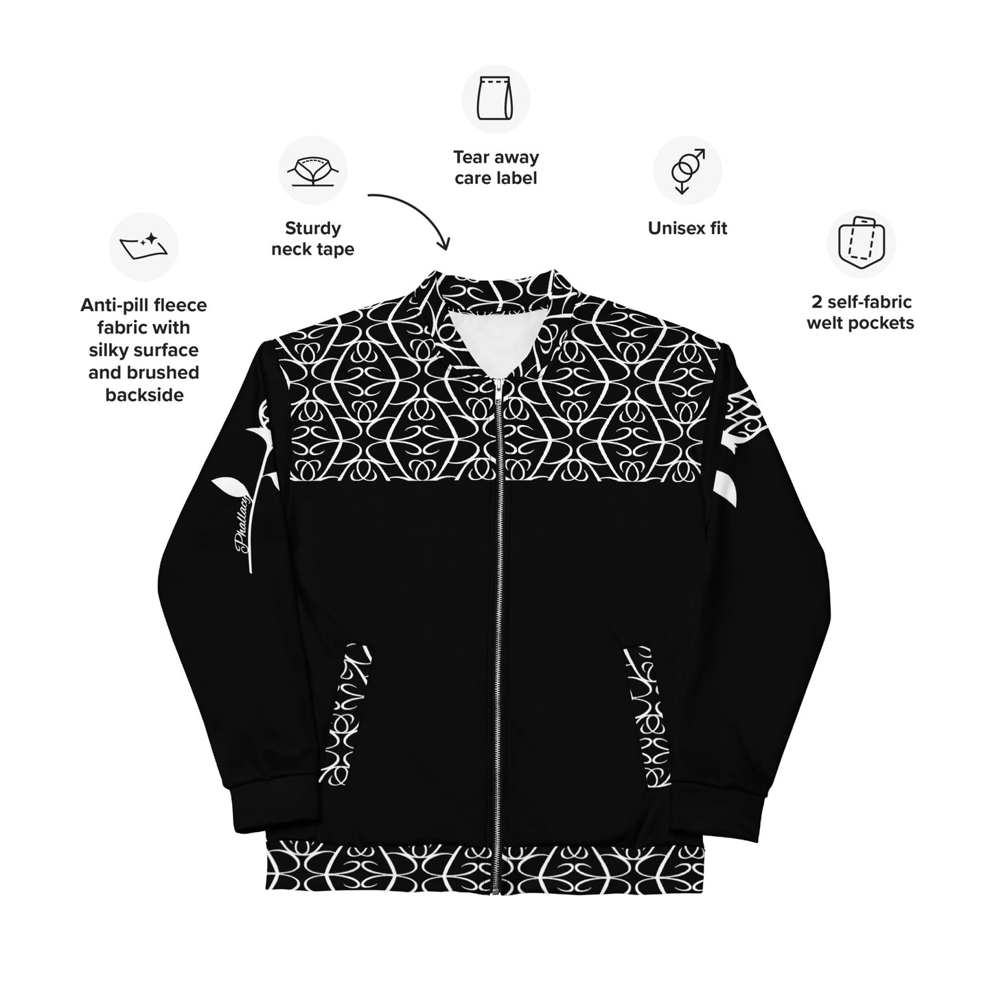 Phallacy Players Designer Unisex Bomber Jacket