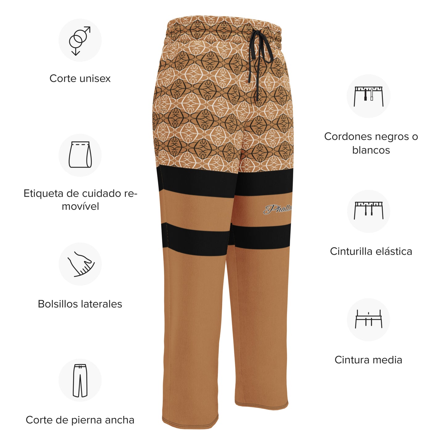 Phallacy Players Designer Unisex Wide-leg Joggers