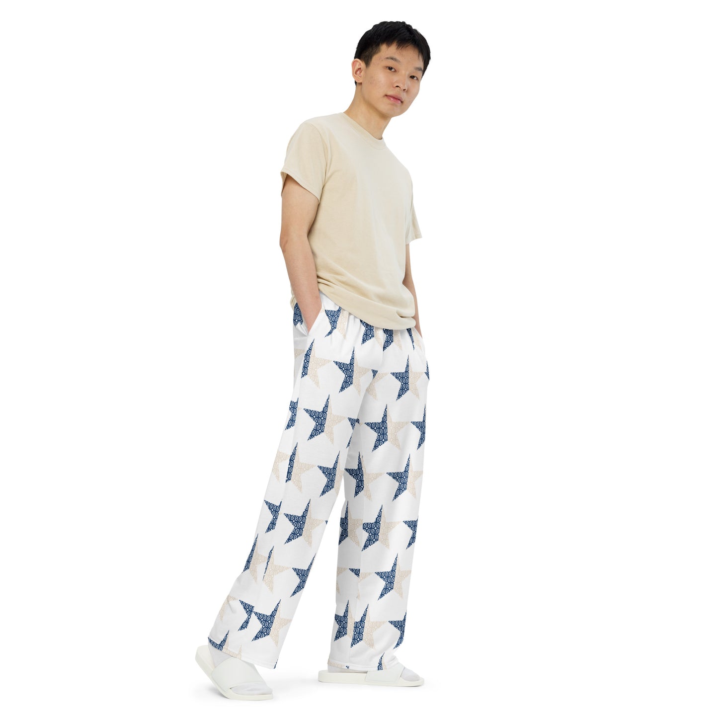 Phallacy Star Designer Unisex wide-leg Pants