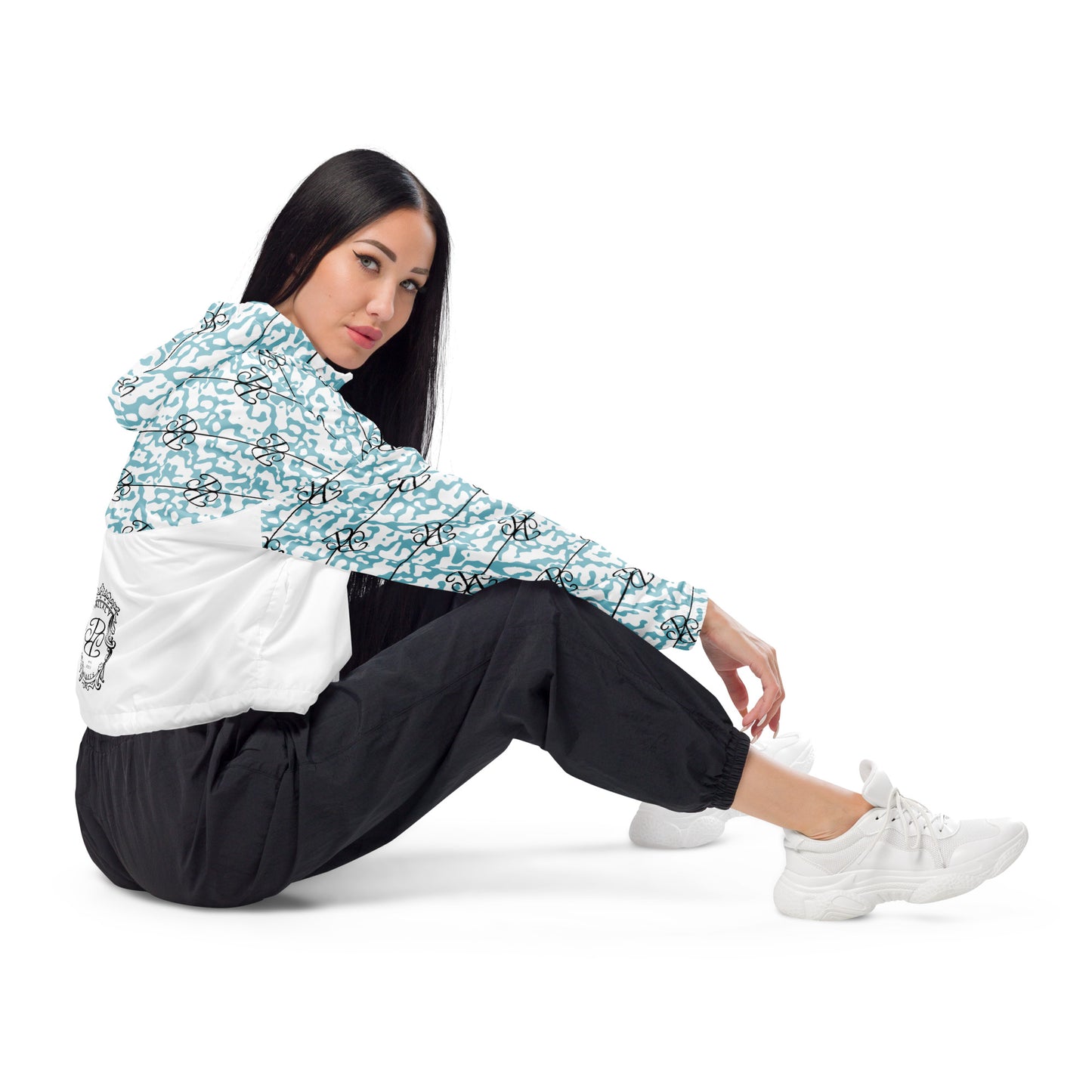 Phallacy Players Camo Designer Women’s Cropped Windbreaker