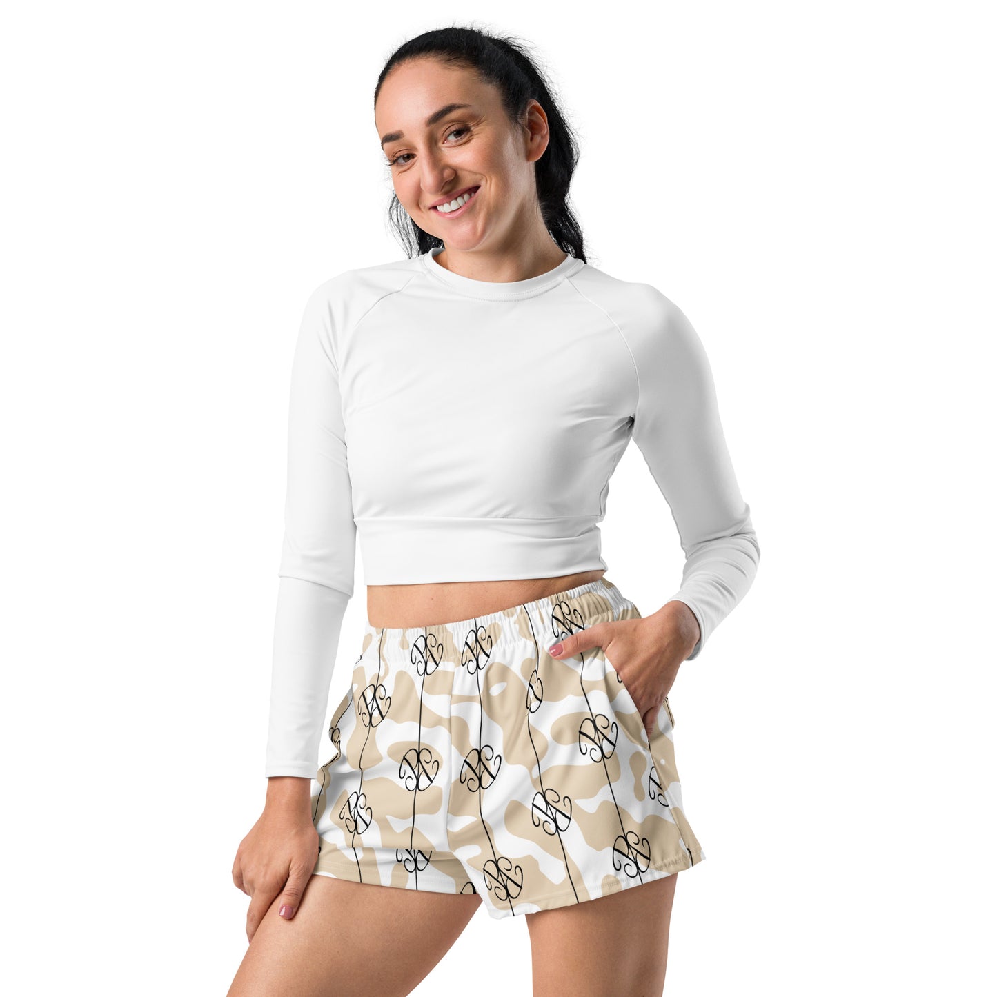 Phallacy Camo Designer Women's Gym Shorts