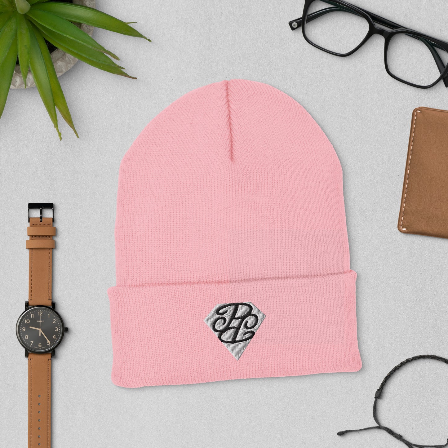 Phallacy Diamond Cuffed Beanie (Embroidery)