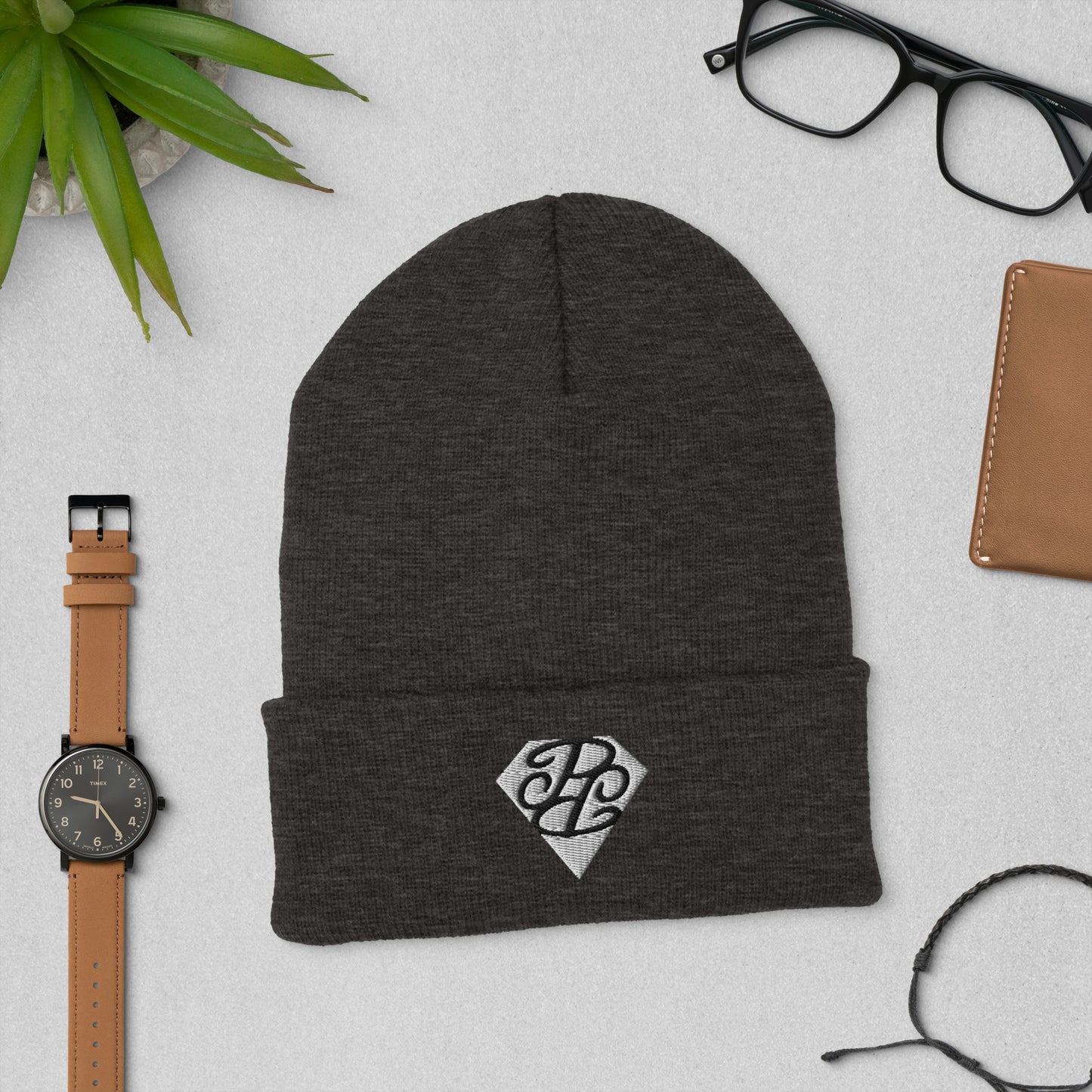 Phallacy Diamond Cuffed Beanie (Embroidery)