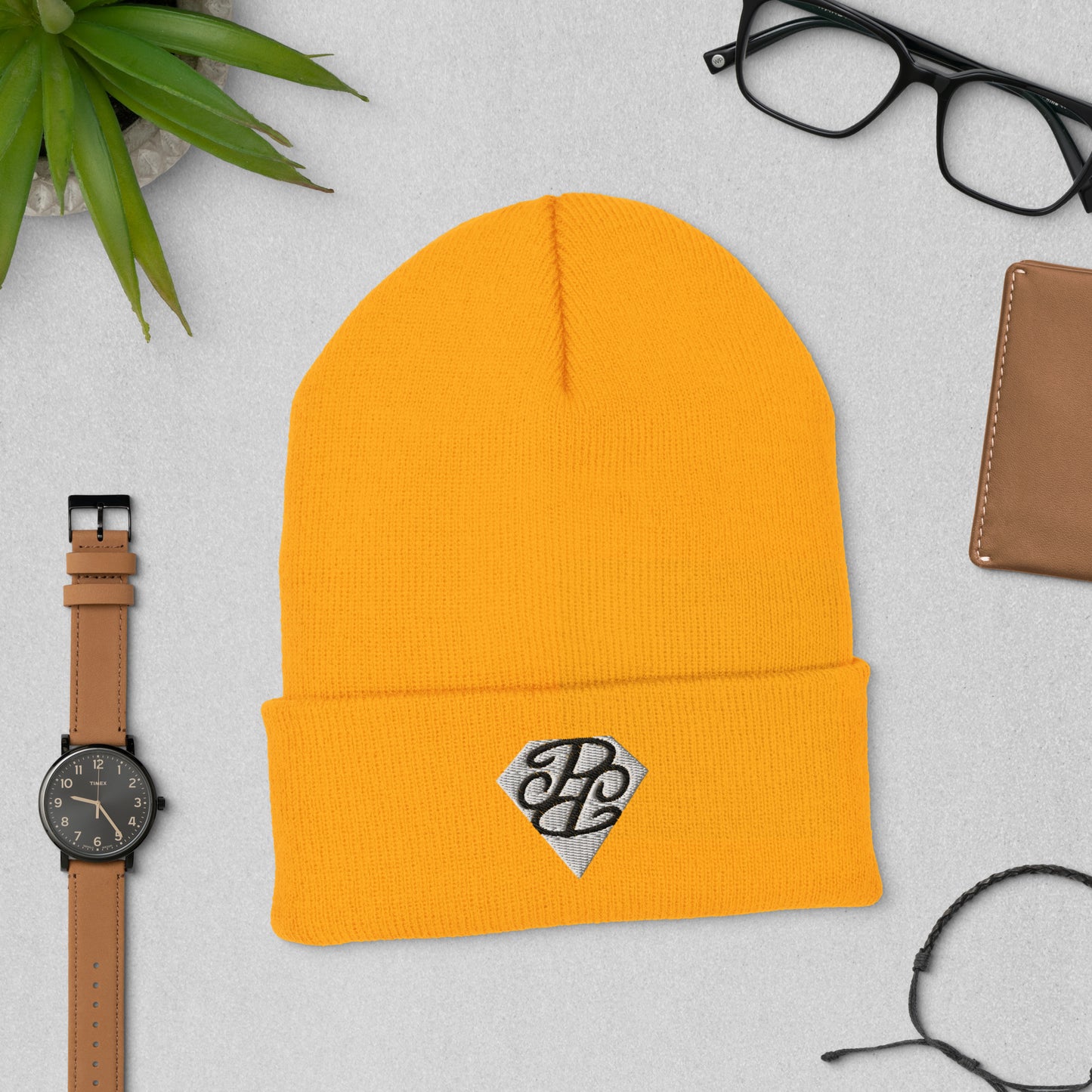Phallacy Diamond Cuffed Beanie (Embroidery)