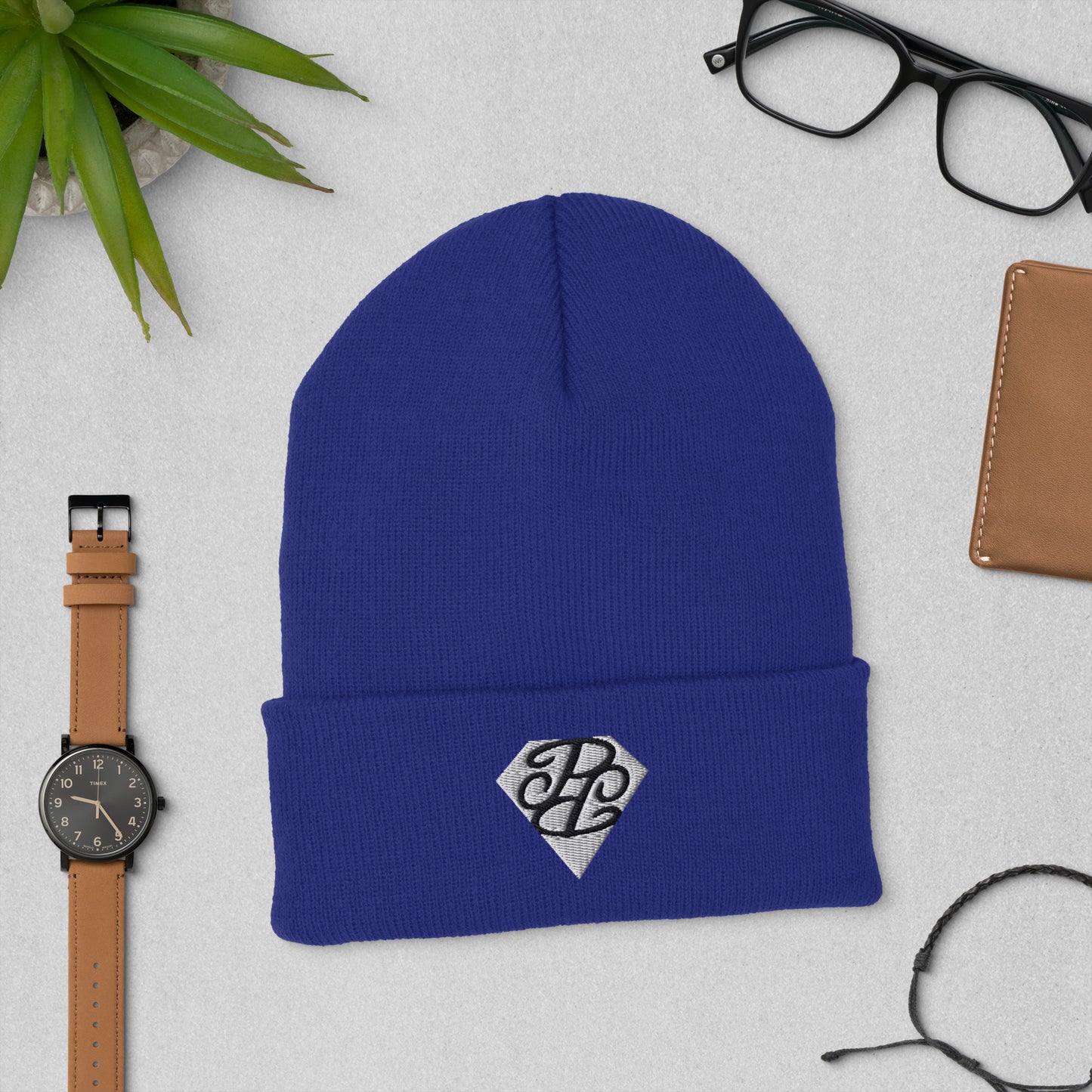 Phallacy Diamond Cuffed Beanie (Embroidery)