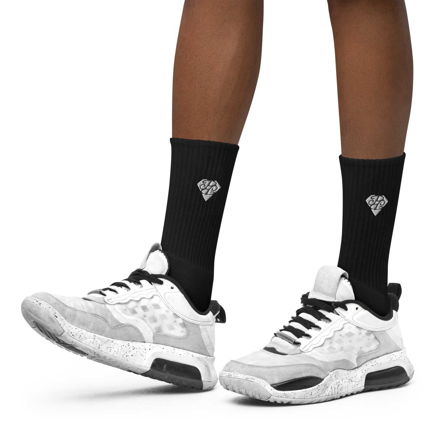 Phallacy Diamond Embroidered Socks