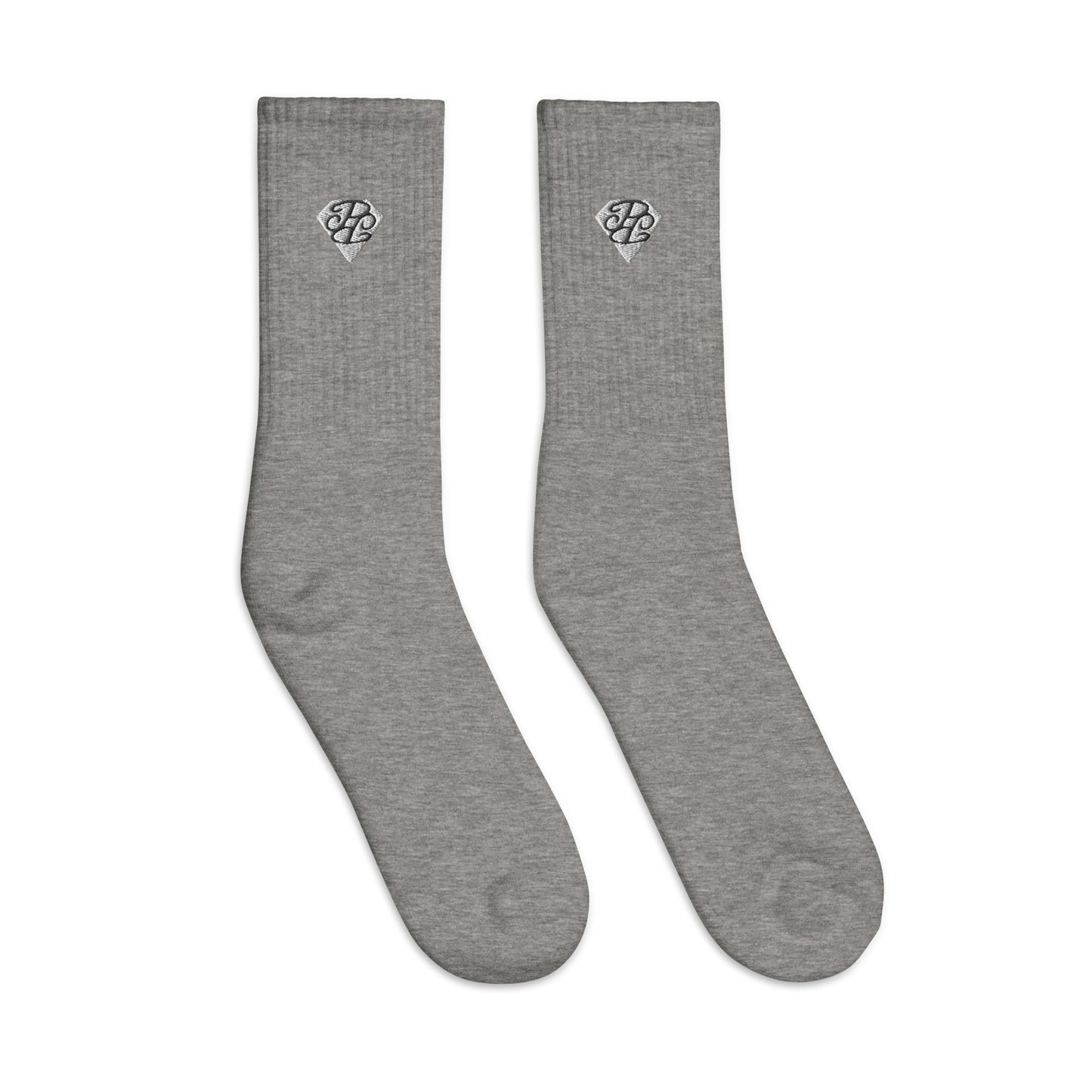 Phallacy Diamond Embroidered Socks