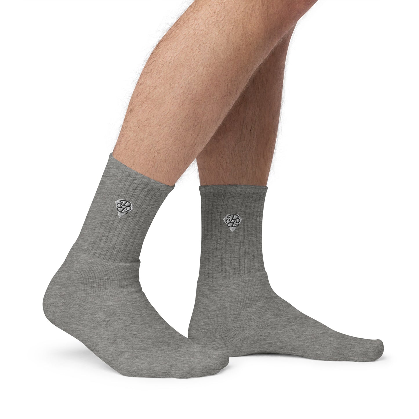 Phallacy Diamond Embroidered Socks