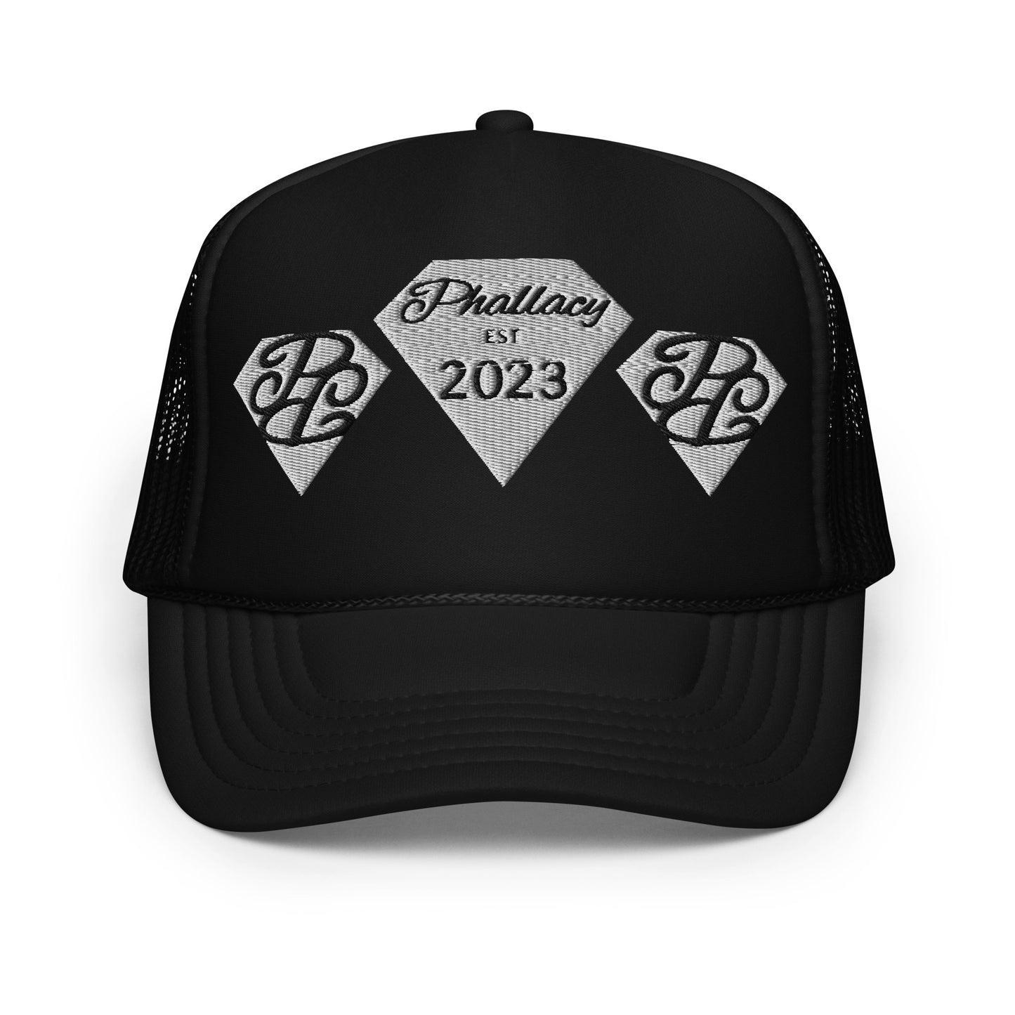 Phallacy Diamond Foam Trucker Hat (Embroidery)