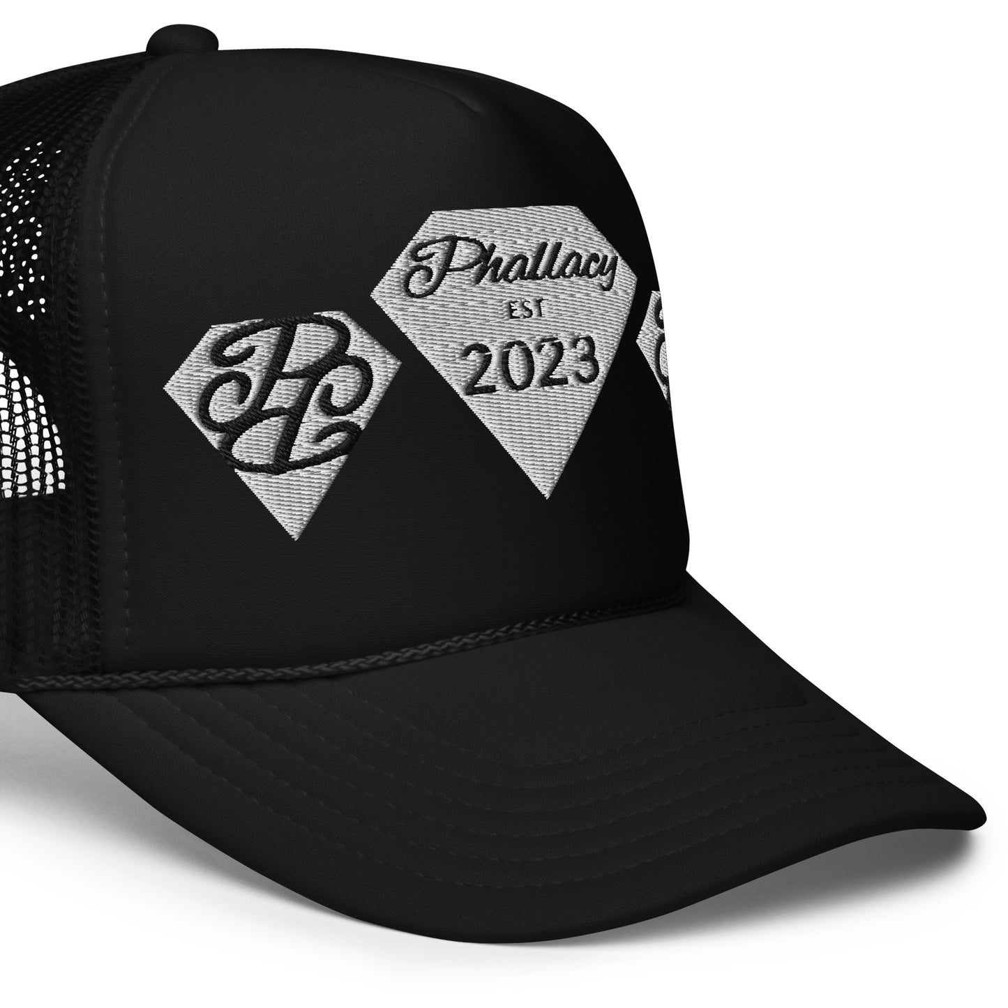 Phallacy Diamond Foam Trucker Hat (Embroidery)