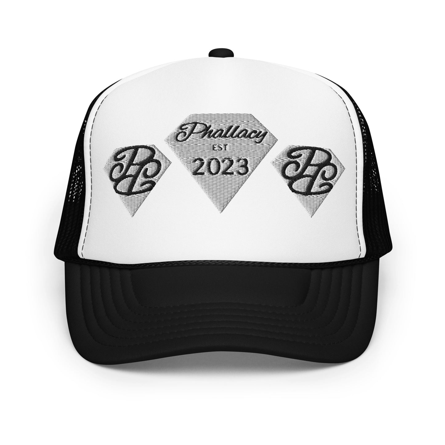 Phallacy Diamond Foam Trucker Hat (Embroidery)