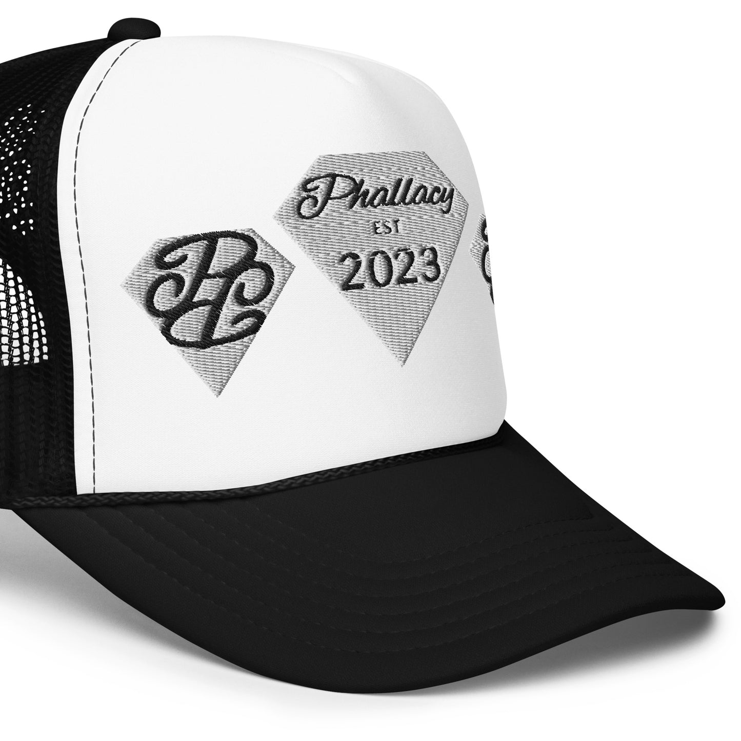 Phallacy Diamond Foam Trucker Hat (Embroidery)
