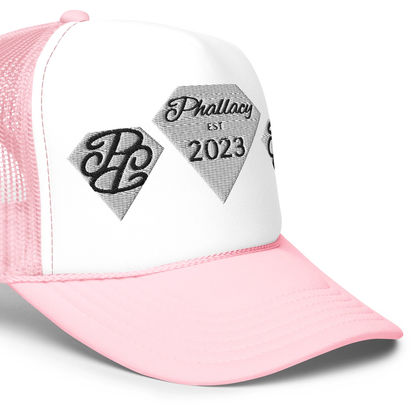 Phallacy Diamond Foam Trucker Hat (Embroidery)