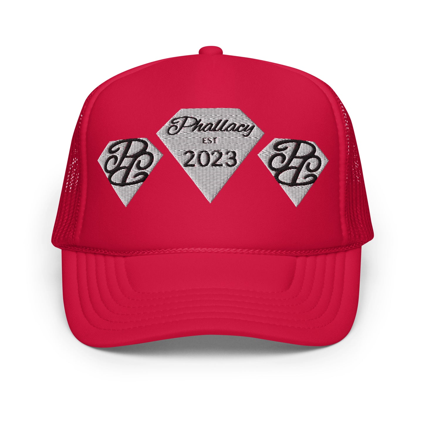 Phallacy Diamond Foam Trucker Hat (Embroidery)